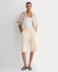 Lightweight Terry Long Shorts | Parchment