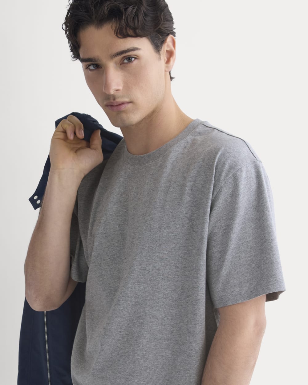 Archive Standard-Fit Cotton Crew | Vintage Heather Grey