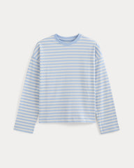 Forever Jersey Boxy Long-Sleeve Crew | Blue