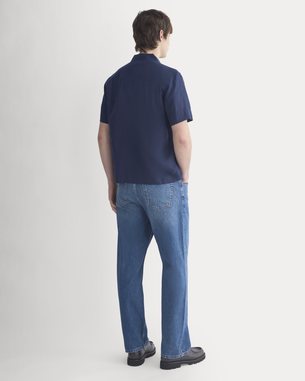 Linen Resort Shirt | Navy