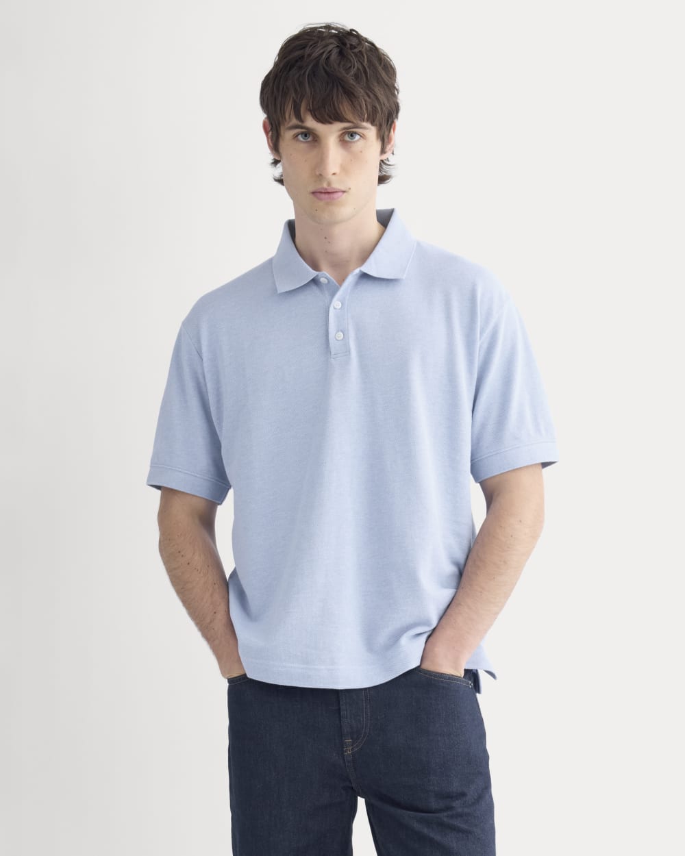 Classic Piqué Polo | Heathered Open Air