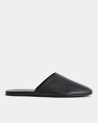 Glove Mule Slipper | Black Leather