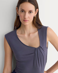 Asymmetrical Top in Butterluxe | Graystone