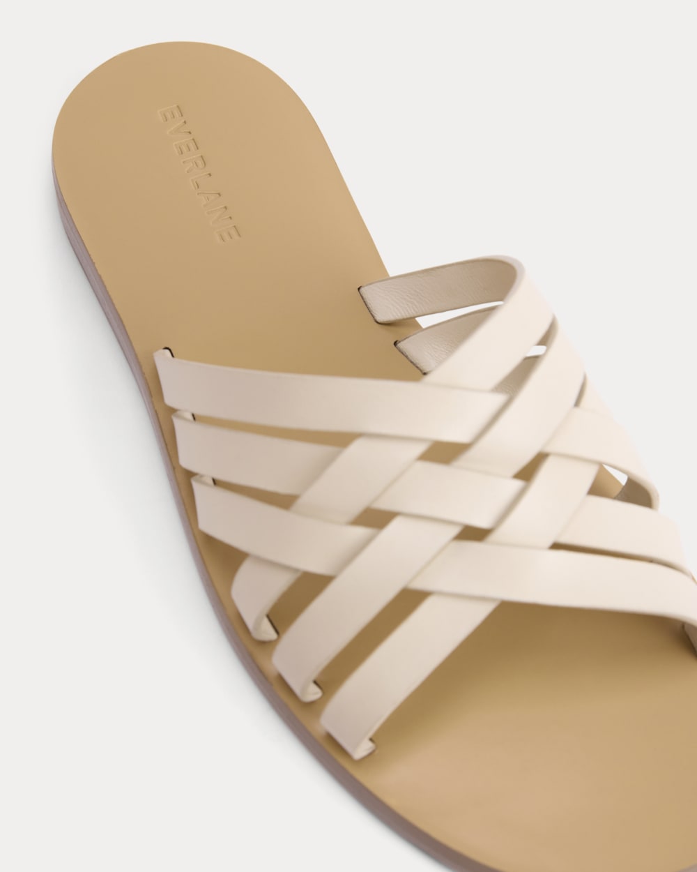 Leather Triple Crisscross Sandal | Canvas