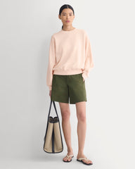 Lightweight Terry Blouson Crew | Pale Peach