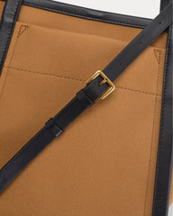 Canvas Mini Lug Tote | Golden Brown