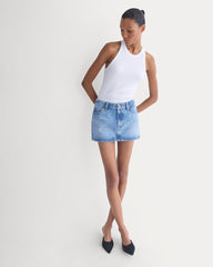 Everlane x Elena Bonvicini Thalia Mini Skirt | Crystal Cove Indigo
