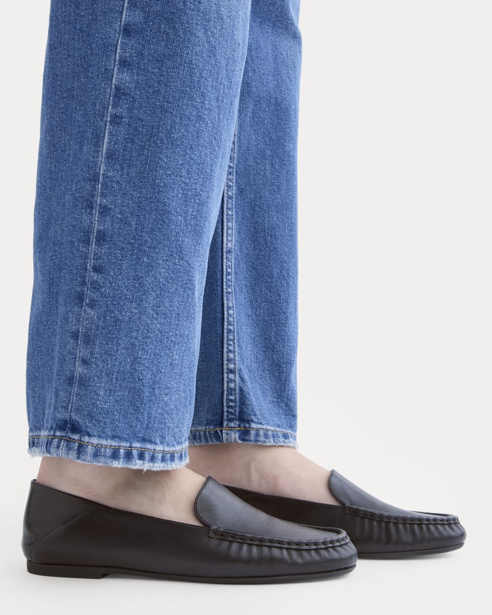 Leather Day Driver Loafer | Black